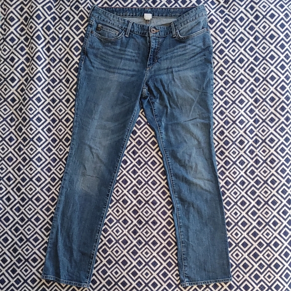 Eddie Bauer Curvy Slim Straight Jeans - Picture 2 of 9